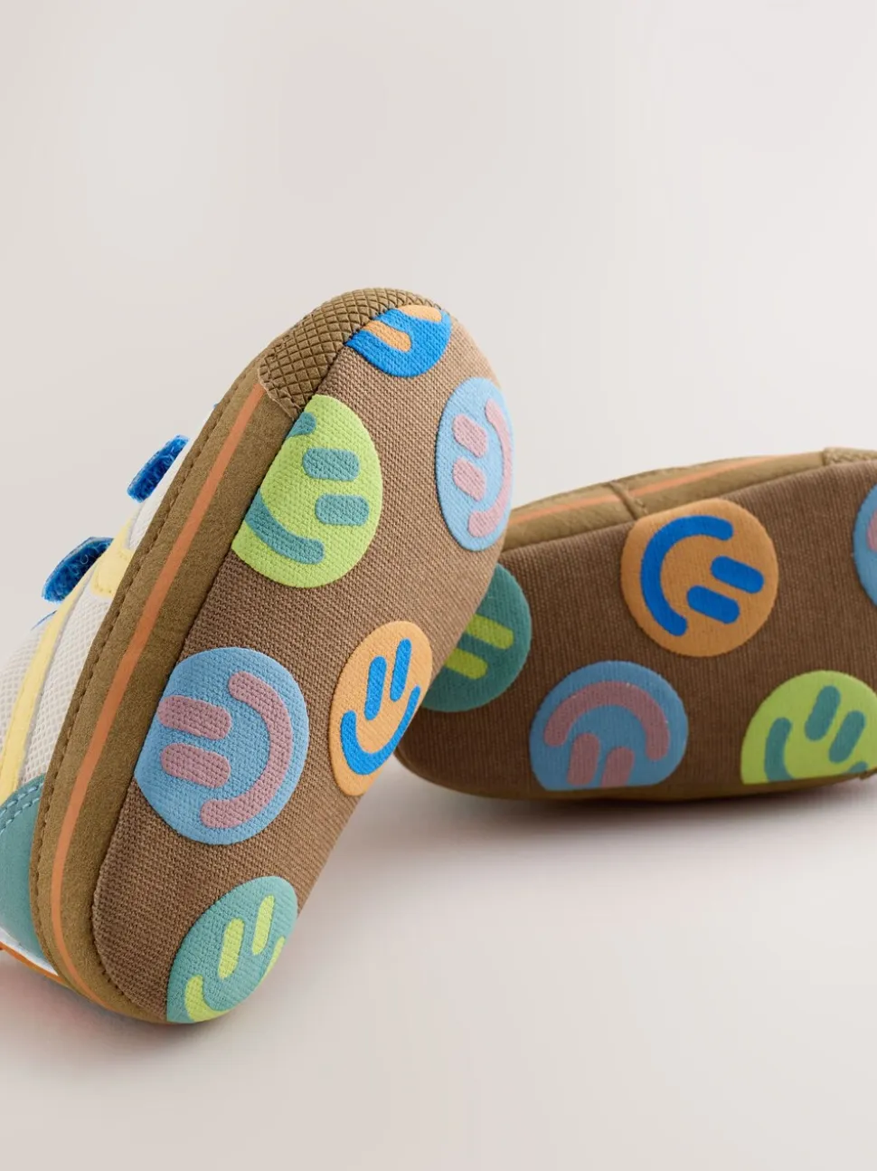 color block bleu - Baskets BÉBÉ à Fermeture par contact (0-2mois)