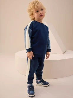 color block bleu - Ensemble Sweat-shirt et Survêtement (3mois à7ans)