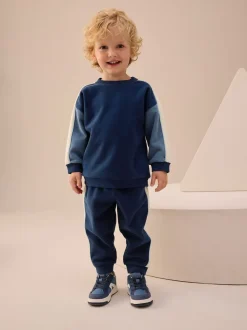 color block bleu - Ensemble Sweat-shirt et Survêtement (3mois à7ans)