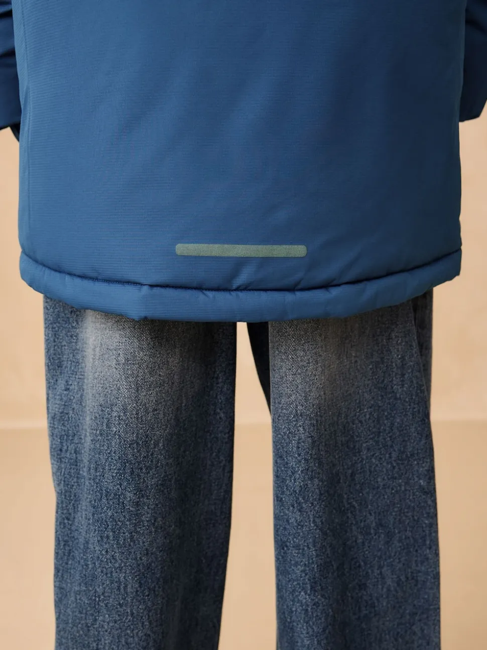 color block bleu - Manteau matelassé intérieur imperméable (3-16ans)