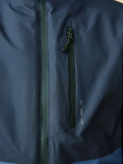 color block bleu - Manteau matelassé intérieur imperméable (3-16ans)