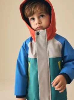 Color-block - Anorak doublé en polaire imperméable (3mois-7ans)
