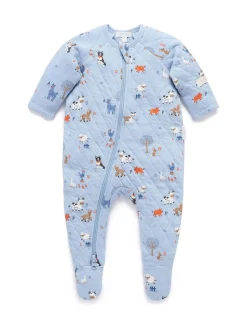 Combinaison Purebaby zippée matelassée
