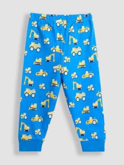 Construction bleue - Pyjama JoJo Maman Bébé imprimé glow In The Dark Jersey