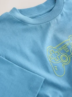 Contrôleur Bleu - T-shirt graphique Manches courtes Relaxed Fit (3-16yrs)