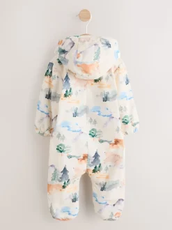 Cordon imprimé Animal bleu Woodland - Combinaison bébé (0mois-2ans)