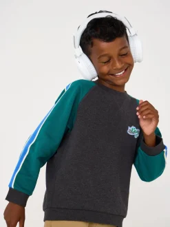 Coureur anthracite Gris Ready Ensemble - Sweat-shirt JoJo Maman Bébé Appliqué