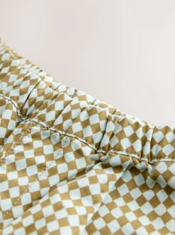 Court Harlequin Vert/Bleu - Pantalon à enfiler Barrel (3mois7ans) (3mois à7ans)