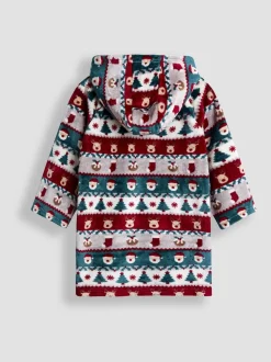 Couverture à capuche JoJo Maman Bébé imprimé Noël
