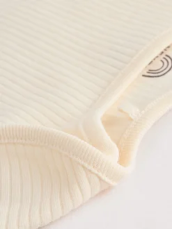 Crème - Bébé Manches courtes Bodysuits 5 Pack