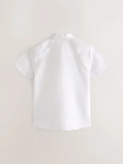 Crème - Blend Chemises Manchester court en lin ({t}3mois-16ans)