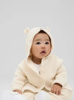Crème - Cardigan Gap Brannan Bear en maille de coton doux (nouveau-né24mois)
