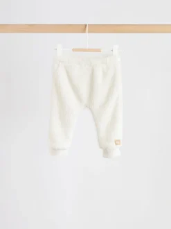 Crème - Ensemble bébé sweat à capuche et jogging Borg (0mois-2ans)