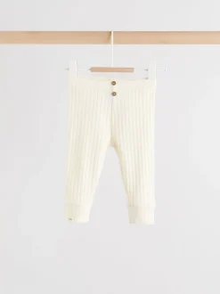 Crème - Hello World ensemble haut et legging bébé (0-18mois)