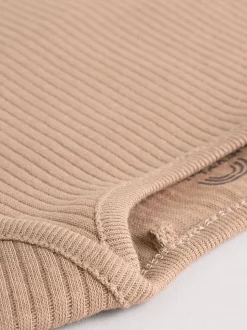 Crème - Lot de 5 bodys à manches longues pour bébé