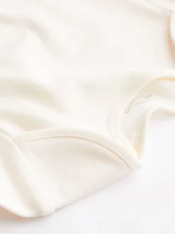 Crème - Lot de bodys à manches longues Essential Baby 5