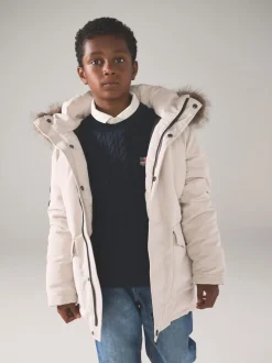 Crème - Parka Superdry Everest