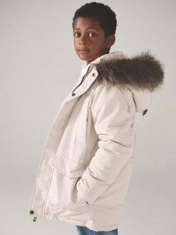 Crème - Parka Superdry Everest