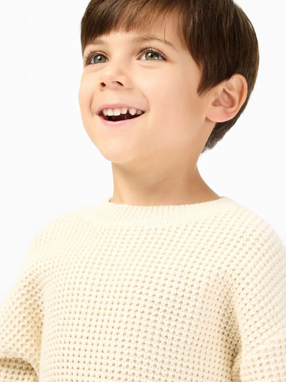 Crème - Pulls GEN Col rond souple