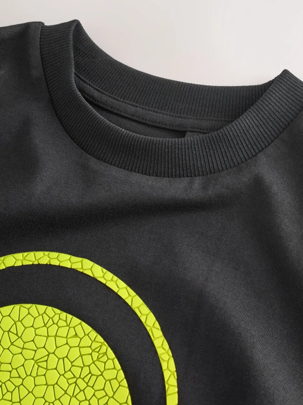 Crâne noir/citron vert - T-shirt graphique Manches courtes Relaxed Fit (3-16yrs)