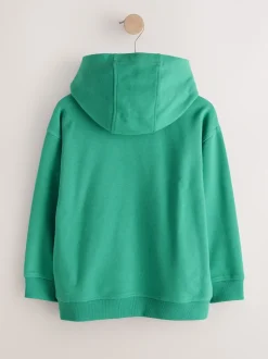 Crâne vert milieu - Sweat-shirt à capuche Signature (3-16ans)