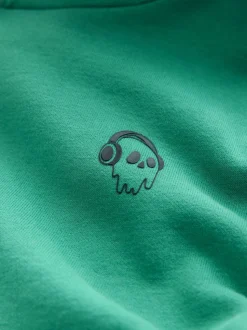Crâne vert milieu - Sweat-shirt à capuche Signature (3-16ans)