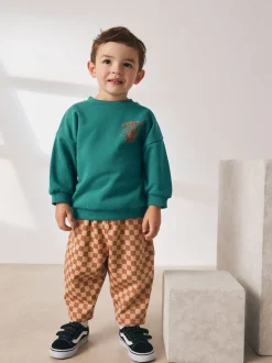 Croissant vert - Ensemble Sweatshirt et Joggers Rayure (3mths-7yrs)