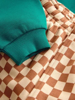 Croissant vert - Ensemble Sweatshirt et Joggers Rayure (3mths-7yrs)