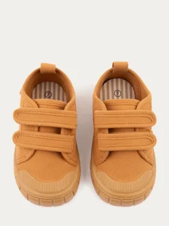 Écru - Baskets KIDLY BY MORI en toile à bande déchirée