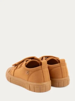 Écru - Baskets KIDLY BY MORI en toile à bande déchirée