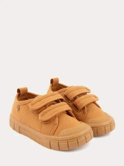 Écru - Baskets KIDLY BY MORI en toile à bande déchirée