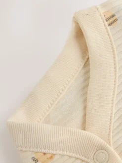 écru - Body BÉBÉ My First Pâques à Manches longues