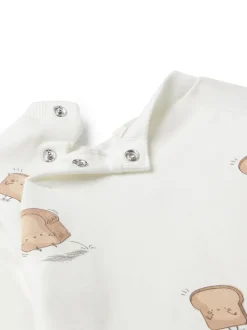 Écru - Ensemble Benetton haut et Leggings imprimé Nature Bébé