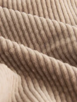 écru - Ensemble veste-chemise, t-shirt et pantalons texturé en velours côtelé (3mois-7ans)