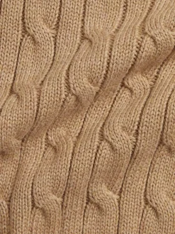 Écru - Pull Polo Ralph Lauren bébé en maille torsadée