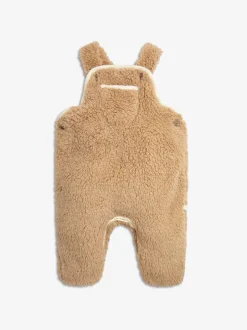 Écru - Salopette The Little Tailor douillette en polaire sherpa bébé