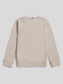 Écru - U.S. Polo Assn. Sweat-shirt à col rond Double Horsemen