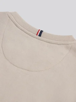 Écru - U.S. Polo Assn. Sweat-shirt à col rond Double Horsemen