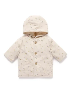 Écru - Veste Purebaby en velours côtelé en peau de mouton