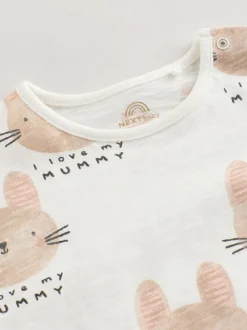 Écru J'aime ma maman - Barboteuse bébé