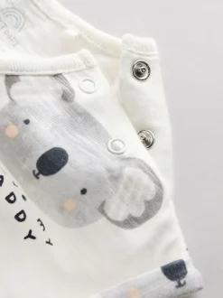 Écru J’aime mon papa - Barboteuse bébé