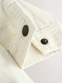 écru ours - Ensemble surchemise et t-shirt à capuche en sergé (3mois7ans)