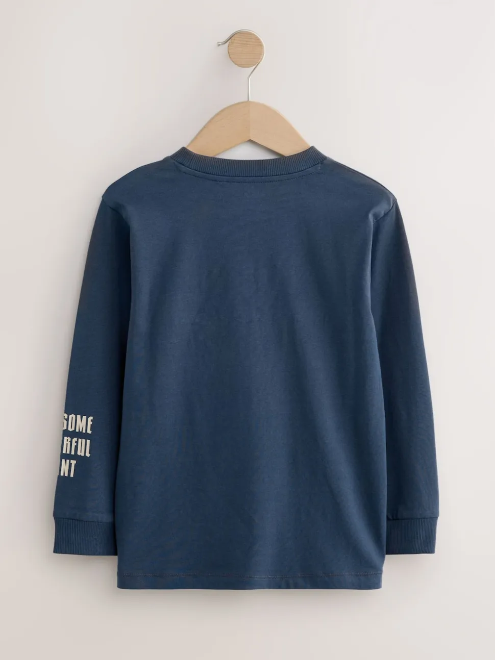 Dino bleu marine/bleu/écru - Lot de 3 T-shirts graphiques à manches longues (3-16ans)