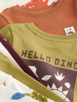 Dino multicolore brillant - Lot de 3 pyjamas Snuggle (9mois-10ans)