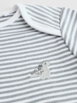 Dinosaure gris - Bodys pour bébés Manches courtes 5 Pack