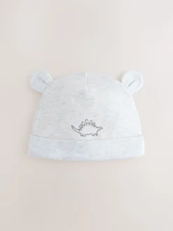 Dinosaure gris - Paquet de bonnets pour bébé 3 (0-18mths)