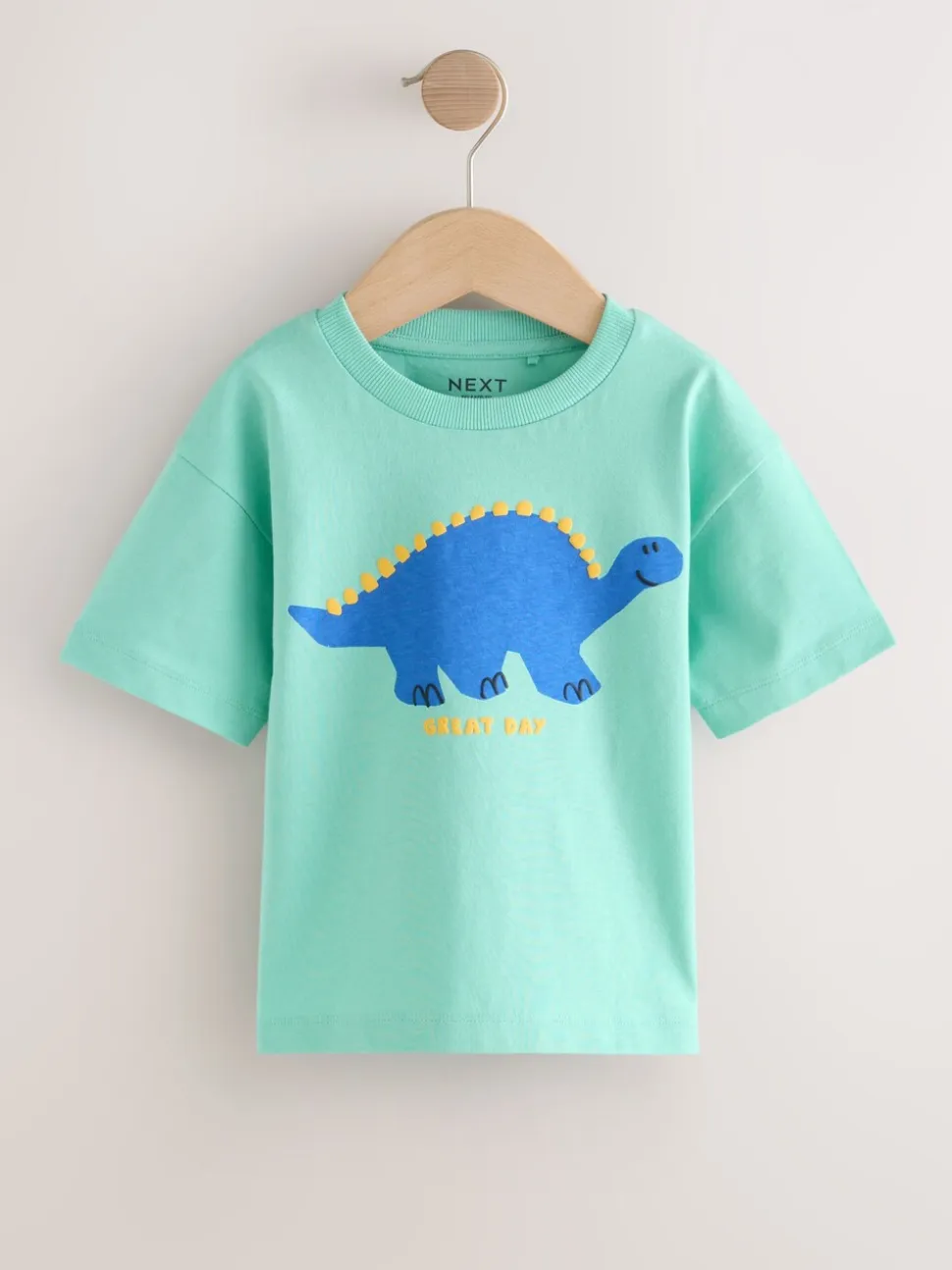 Dinosaure jaune - T-shirts imprimés graphiques à manches courtes Lot de 3 (3mois7ans)