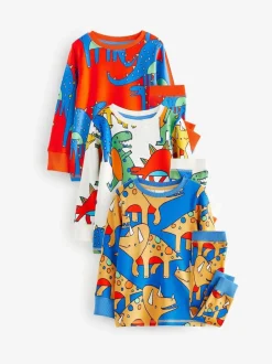 Dinosaure multi-lumineux - Lot de 3 pyjamas Snuggle (9mois-10ans)