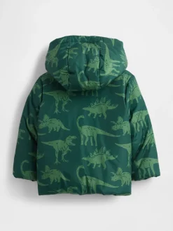 Dinosaure vert - Gap Manteau doudoune doublé de polaire résistant à la douche (6mois-5ans)