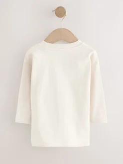 Dinosaure vert - Lot de 3 t-shirts imprimés graphiques à manches longues (3mois-7ans)